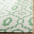 thumbnail image 3 of Safavieh Dhurries Guliana Geometric Wool Runner Rug, Ivory/Green, 2'6" x 8', 3 of 7