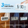Digital Alarm Clock with Large LCD Display,Loud Ringtone for Efficient
