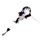 thumbnail image 1 of Cometa de orca sin marco, cometas voladoras de paracaídas para jardín, juguetes de vuelo al aire libre En blanco y negro, 1 of 7