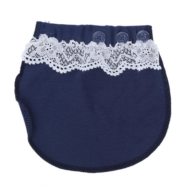 Extensor ajustable para pantalones de maternidad, cinturón para el vientre, extensor de botón, azul