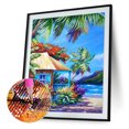thumbnail image 2 of Cuadros Decorativos 5D bricolaje diamante pintura paisaje costero ronda completa taladro mosaico (A5 Tmvgtek embutido en tela, 2 of 9