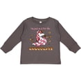 thumbnail image 3 of Inktastic I'm Just in It for the Chocolate Valentine's Day Unicorn Boys or Girls Long Sleeve Toddler T-Shirt, 3 of 5