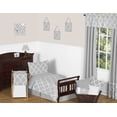 thumbnail image 4 of Trellis Gray and White Collection Window Valance, 4 of 5
