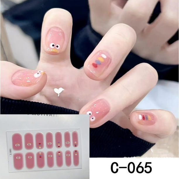 Self Adhesive Spring and Summer Nail Polish Stickers Full Wrap Manicure Decal Strips for Women and Girls DIY Nail Art Kit for Easy and Stylish Nail Designs Bodega Aurrera en linea