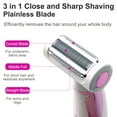thumbnail image 5 of Zacro  Electric Shaver for Women, 4 in 1 USB Rechargeable Electric Razor for Women Cordless Shaver Painless Hair Remover Epilator for Bikini Line, Nose Hair, Eyebrow, Arm, Leg, 5 of 7