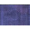 thumbnail image 1 of Ahgly Company Machine Washable Indoor Rectangle Abstract Blue Modern Area Rugs, 5' x 7', 1 of 4