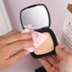 thumbnail image 5 of 6 almohadillas para polvo, (negro, rosa, blanco) de algodón respetuoso con la piel, almohadillas para maquillaje triangulares, uso seco y húmedo, almohadillas para polvo cosméticas con correa para niñas y mujeres JM MX-0135932FYD, 5 of 5