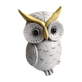 thumbnail image 1 of Estatua de búho decorativa, escultura animal, novedosa figura artística decorativa para hogar, adorno de escritorio para oficina, cafetería, regalo, 1 of 9
