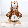 thumbnail image 4 of Combinaison à Capuchon en Flanelle pour Bébé Unisexe, Costume d'Animal, Hiver Automne, Cosplay, Léopard, 100 cm, 4 of 6