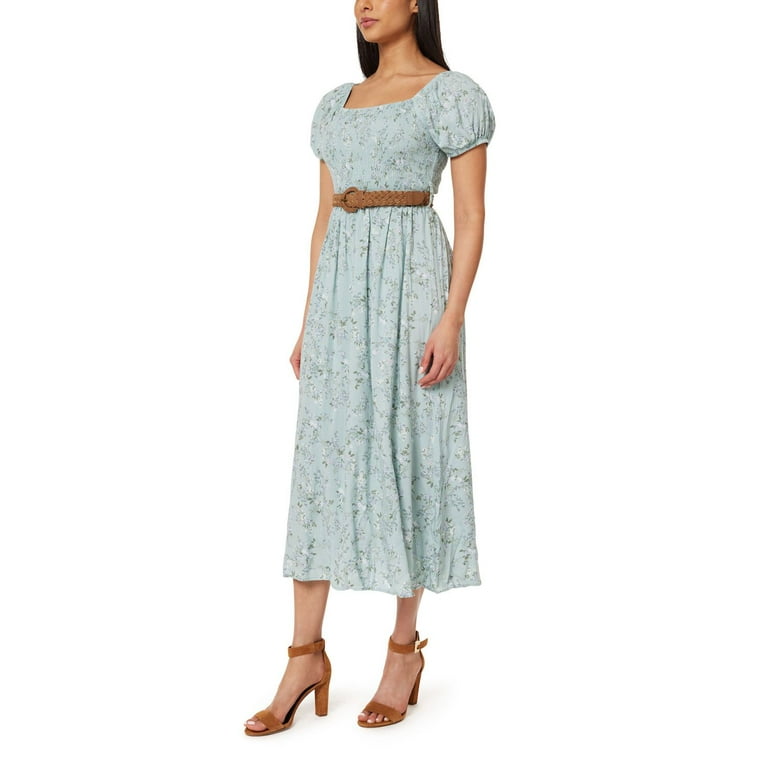 wallflower midi dress Reformation Wallflower Long Sleeve Midi Dress In Cilantro