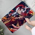 thumbnail image 5 of Alfombrilla de franela con estampado gráfico de Demon Slayer para baño, cocina, entrada, decoración del hogar, 5 of 5