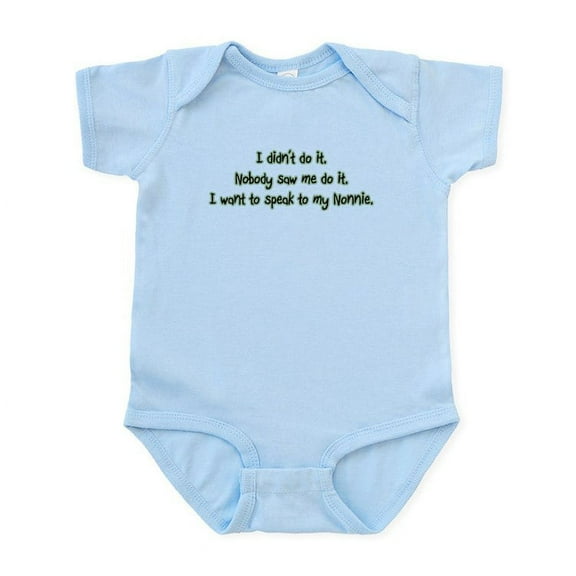CafePress - Want To Speak To Nonnie Infant Bodysuit - Baby Light Bodysuit, Size Newborn - 24 Months