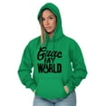 thumbnail image 3 of Guac World Guacamole Avocado Foodie Unisex Plus Fleece Graphic Hoodie Brisco Brands 2X, 3 of 5
