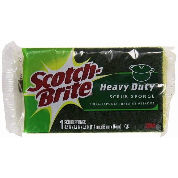 3M Scotch-Brite Heavy Duty Scrub Sponge - Heavy Duty - 1 Count