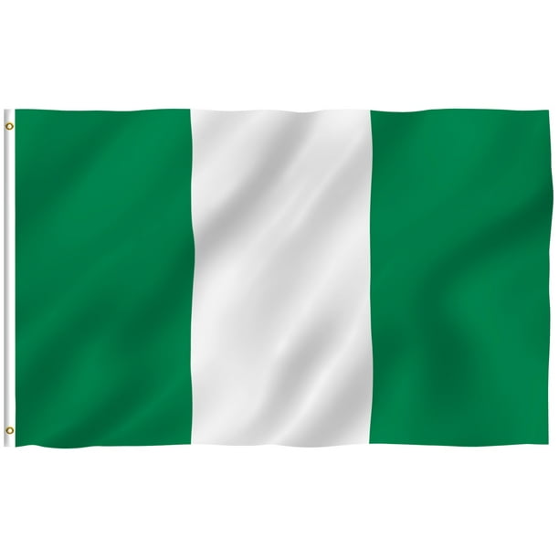 Anley 3x5 Foot Nigeria Flag Nigerian, What Size Rug For A 7 Foot Dining Table In Nigerian