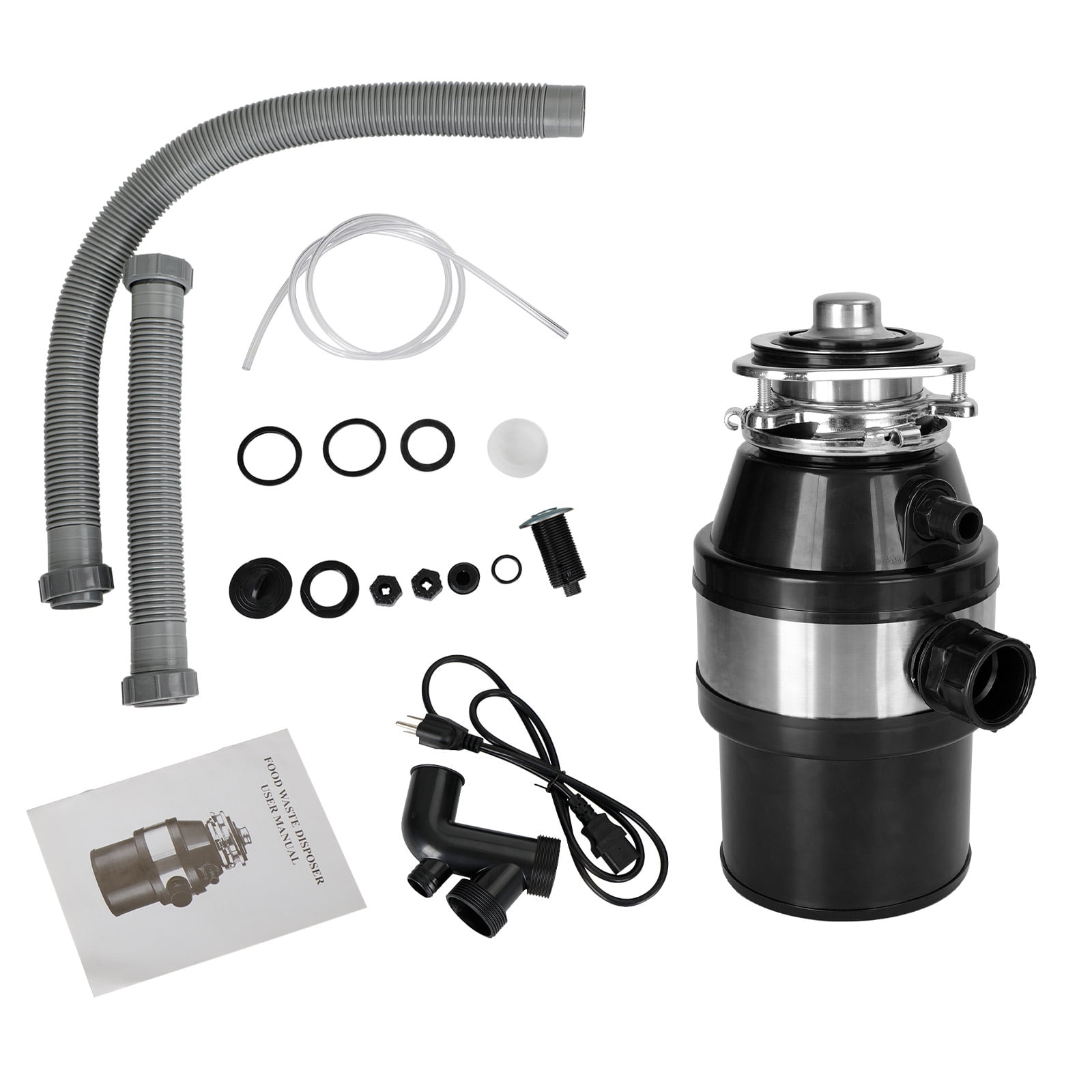 Motor Genic Garbage Disposal 3/4 HP 2800 RPM Under Sink Kitchen Food Waste Disposer w/ Plug