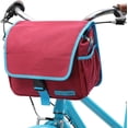 thumbnail image 6 of sixthreezero Bicycle Pannier Bag Rear Rack Trunk with Waterproof, Clip On Frame Mount, Shoulder Strap, Burgundy, Red and Blue, 6 of 6