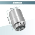 thumbnail image 4 of 1 Pcs Transmission Shifter Button for Hummer H2 2003-2007 Aluminum Alloy Silver Tone, 4 of 7