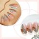 thumbnail image 4 of Almond Press On Nail Glossy Acrylic False Nail French Tip Stick On Nail 24Pcs Thanksgiving Nail Art Decoration, 4 of 4