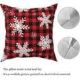 thumbnail image 2 of Red Christmas Tree Throw Pillow Covers 18x18 Inch Set of 2 Winter Xmas Outdoor Decorative Pillows Cover Holiday Farmhouse Linen Cushion Case for Bed Couch Sofa Decor, 2 of 6