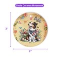 thumbnail image 5 of Border Collie Celebrates Spring and Enjoys a Happy Easter Ceramic Round Ornament Borders Dog Lovers Gifts Idea Home Tree Decor - 02001, 5 of 5