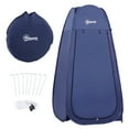 thumbnail image 1 of Outsunny Pop Up Shower Tent for Outdoor Camping Beach, Navy Blue, 1 of 10