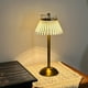 thumbnail image 2 of Lámpara de mesita de noche, lámpara LED dorada de 1200mAh, lámpara de mesa acrílica para dormitorio y Bar, 2 of 8