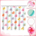 thumbnail image 6 of Valentines Shower Curtain, Colorful Candy Heart Shower Curtain Valentines Day Shower Curtain for Bathroom, Waterproof Fabric Valentine''s Bathroom Curtains with 12 Hooks, 72" x 72", 6 of 8