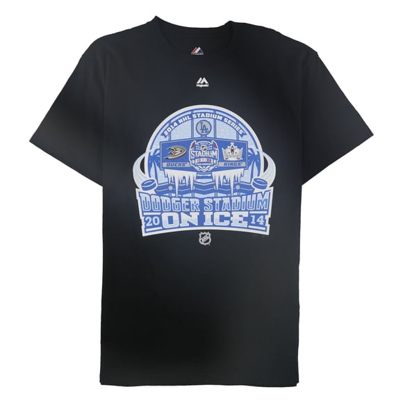 Camiseta gráfica Majestic Ducks vs Kings Stadium Series 2014 negra grande
