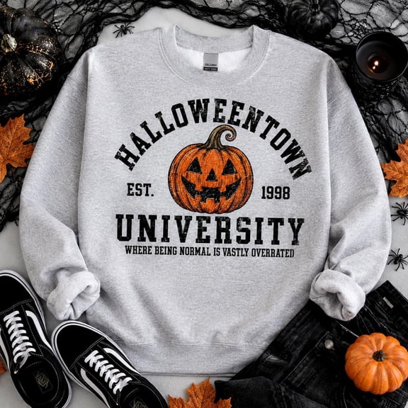 Halloweentown University Sweatshirt, Vintage Halloween Pumpkin Shirt