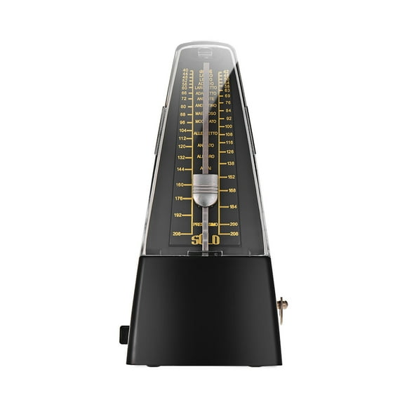 Metrónomo Estándar Universal Mecánico Metrónomo Material de ABS para guitarra Violín Piano Bajo Tambor Instrumento musical Herramienta de práctica para principiantes Tomshoo Metrónomo