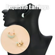 NUOKO Alloy Korean Trendy C-shaped Earrings Fashion Ladies Small Earrings Earrings