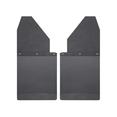 Photo 1 of Husky Liners Kick Back Mud Flaps 14IN Wide -Black Top/Wt Fits Silverado/F150/Ram