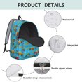 thumbnail image 4 of Monster Cartoon Truck Blue Pattern Backpack for School, Cute School Bag with Adjustable Shoulder Straps and Padded Back, 15.7"x11.8"x5.5", 4 of 5