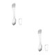 thumbnail image 2 of Kearding Llavero Spork multifuncional de acero inoxidable Abrebotellas Comida integrada Utensilios de cocina Cubiertos Utensilio de camping Plata 2Conjunto, 2 of 6