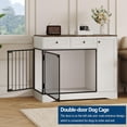 thumbnail image 4 of Eastvita 47-Inch Dog Crate Side Table Features 2 Drawers/Storage Space/Suitable for Small/Medium-Sized Dogs, 4 of 6