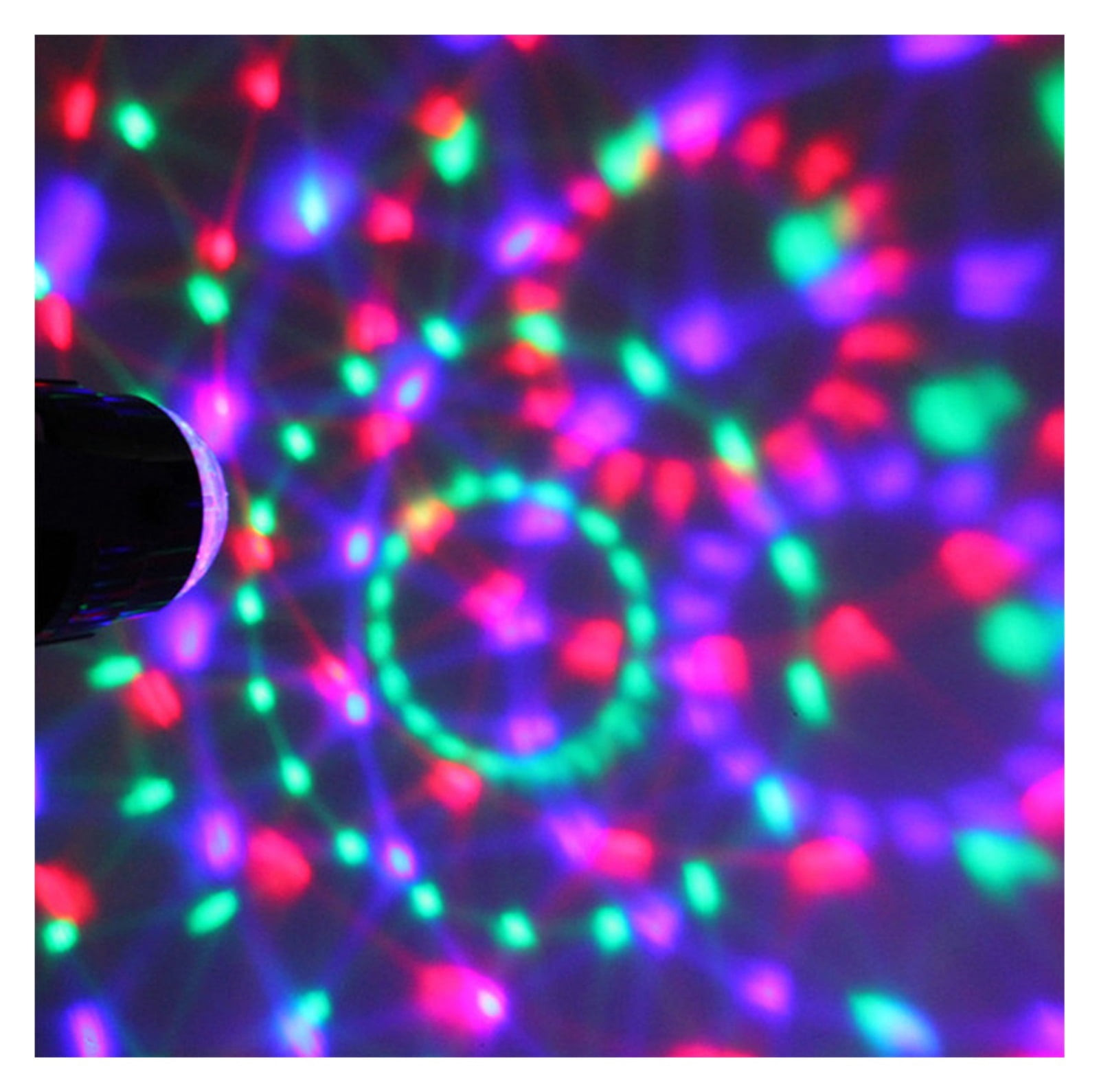 Disco Ball DJ Party Lights Sound Activated Rotating RGB LED Stage Lights Strobe Beam Party Club Bar Xmas Birthday Wedding Show ,Easy to Install
