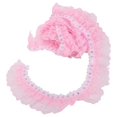 thumbnail image 2 of Peahefy 1 Pcs 5 Yards Ruban en Dentelle Multicolore DIY Décoration (Rouge/rose/bleu/violet/blanc), 2 of 8