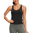 thumbnail image 1 of Remera CRZ YOGA Butterluxe Mujer Cuello en V Espalda Deportiva Negra, 1 of 4