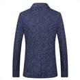 thumbnail image 4 of Babysbule Mens Jackets Fine Check Woolen Men's Slim And Handsome Suit Top, 4 of 4