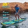 thumbnail image 2 of GenreenHub Inflatable Stand Up Paddle Board 11'6" for Adults, Wide Stable SUP Board with Accessories, Family Fishing Touring, 2 of 7