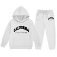 thumbnail image 4 of Byoo Teen Girl's Outfits California Long Sleeved Hoodie Sweatpants Sports Sweatsuits, 4 of 4