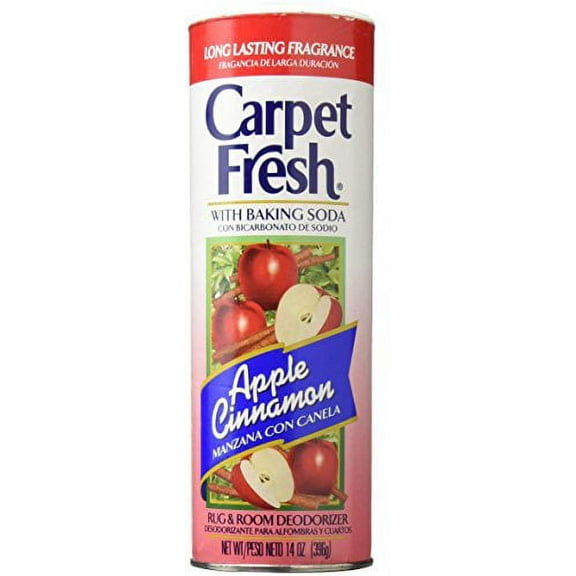 WD-40 Carpet Fresh Indoor Rug & Room Deodorizer with Baking Soda, Apple Cinnamon, 14 oz