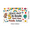 1A, variant on LUUFILx Colorful Fun Themed Banner with Monkey Rainbow Stars and School Elements Peace Out 5th Grade Next Stop Middle School Decoration Backdrop