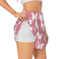 thumbnail image 3 of Lsque Butterfly 2 Printed Women's Running Shorts with Liner Pockets,Elastic Quick Dry Workout Athletic Gym Yoga Shorts,Womens High Waist Shorts-X-Large, 3 of 9