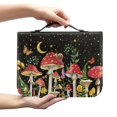 thumbnail image 2 of HELLHERO Mushroom Starry Sky Pattern Bible Bag Carrying Case Lightweight for Prayer Church Outdoor Study, PU Leather Durable Bible Covers, 2 of 12