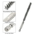 thumbnail image 4 of Uxcell Stainless Steel Bore Brush 8mm Dia Cleaning Wire Brush with Handle 1/4 Inch Hex Shank for Tubes, 4 of 6