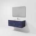 thumbnail image 6 of Lexora Home Geneva 48" Carrara Marble Top Single Vanity in Navy Blue, 6 of 11