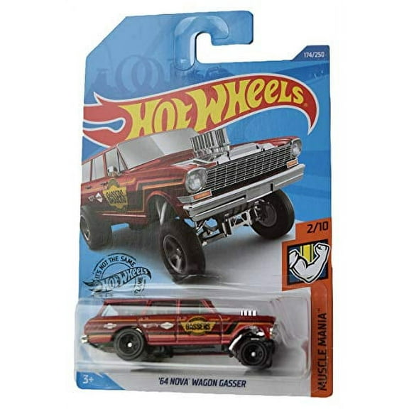Hot Wheels '64 Nova Wagon Gasser (Red) 2020 Muscle Mania