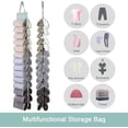 thumbnail image 3 of Double-sided 24-cell storage hanging bag Hanging storage Yoga pants towel clothes sundries closet transparent door storage, 3 of 15